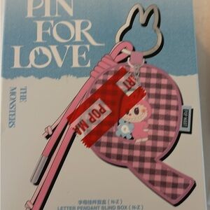 Pin for Love Labubu Charming Checkered Key Holder-Letter Z